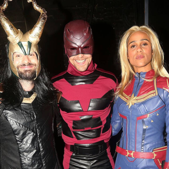 charlie cox as loki. tom hiddleston as daredevil. zawe ashton as captain marvel.