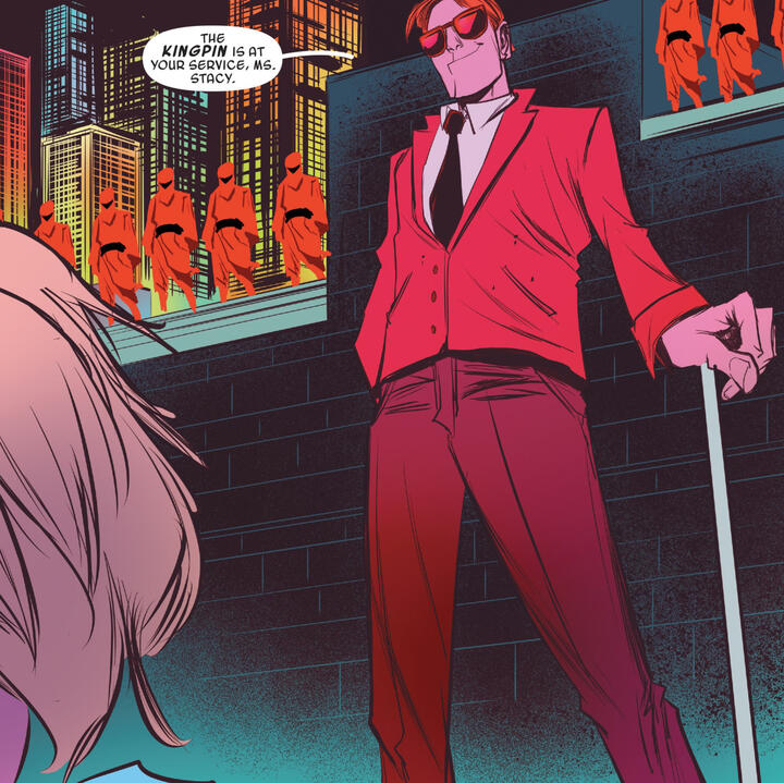 gwen surrounded by vultures